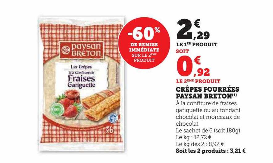 crêpes fourrées paysan breton