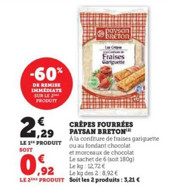 crêpes fourrées paysan breton