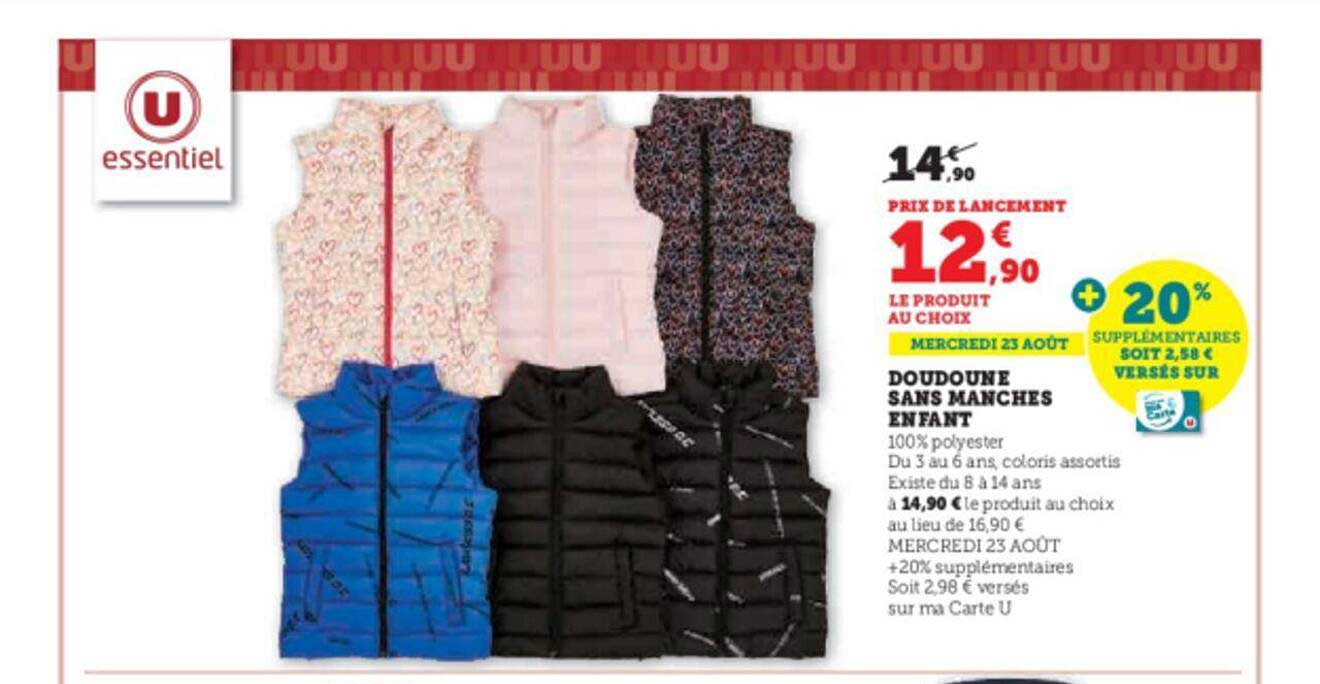 doudoune sans manches enfant