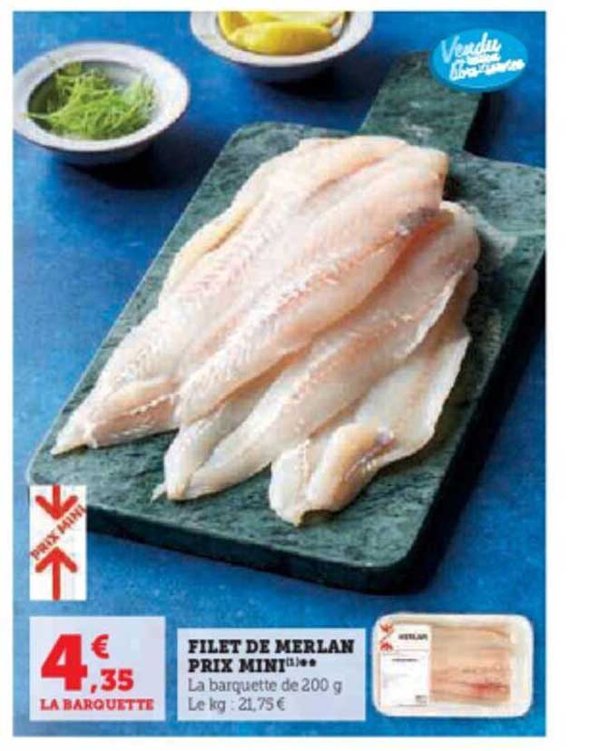 filet de merlan prix mini