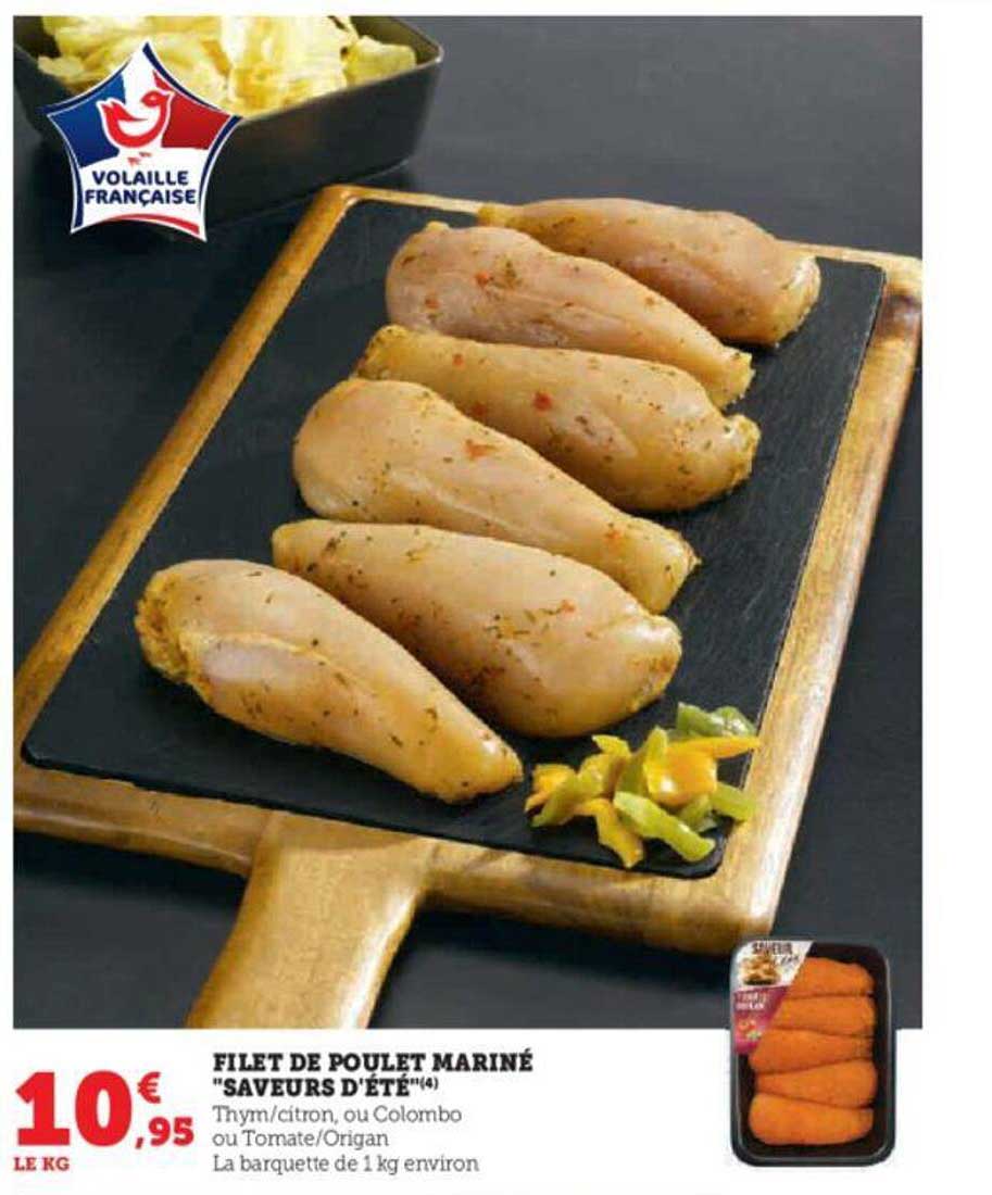 Filet De Poulet Mariné "saveurs D'été"