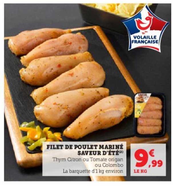 Filet De Poulet Mariné Saveur D'été