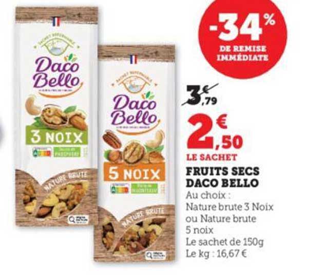 fruits secs daco bello