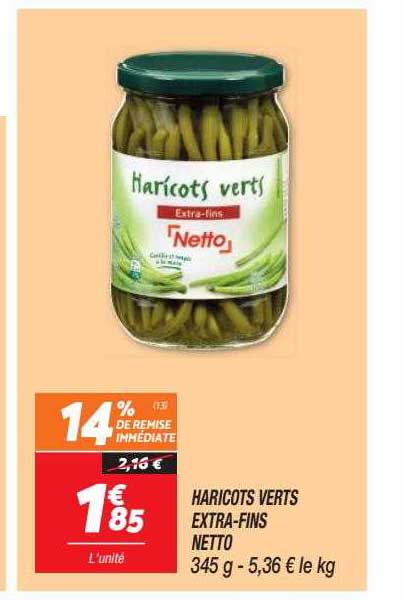 haricots verts extra-fins netto
