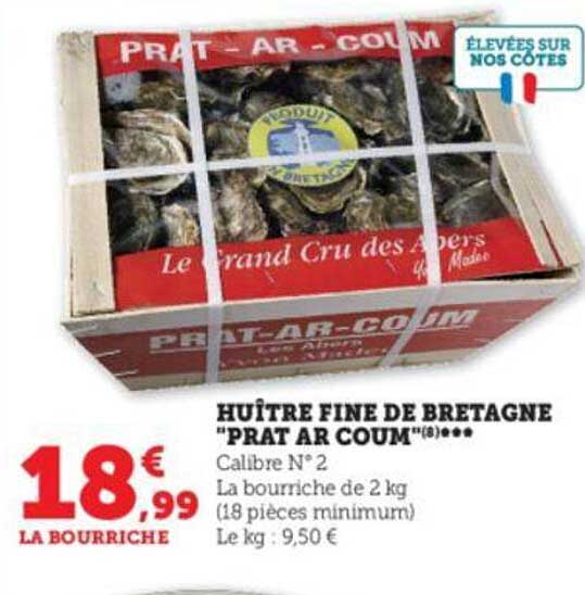 huître fine de bretagne "prat ar coum"