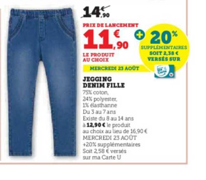 Jegging Denim Fille