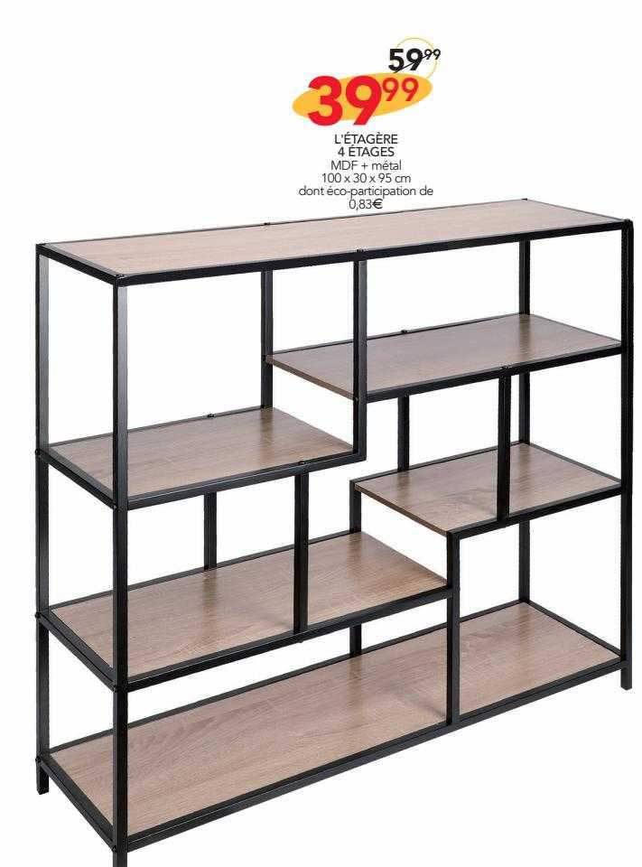 l'étagère 4 étages