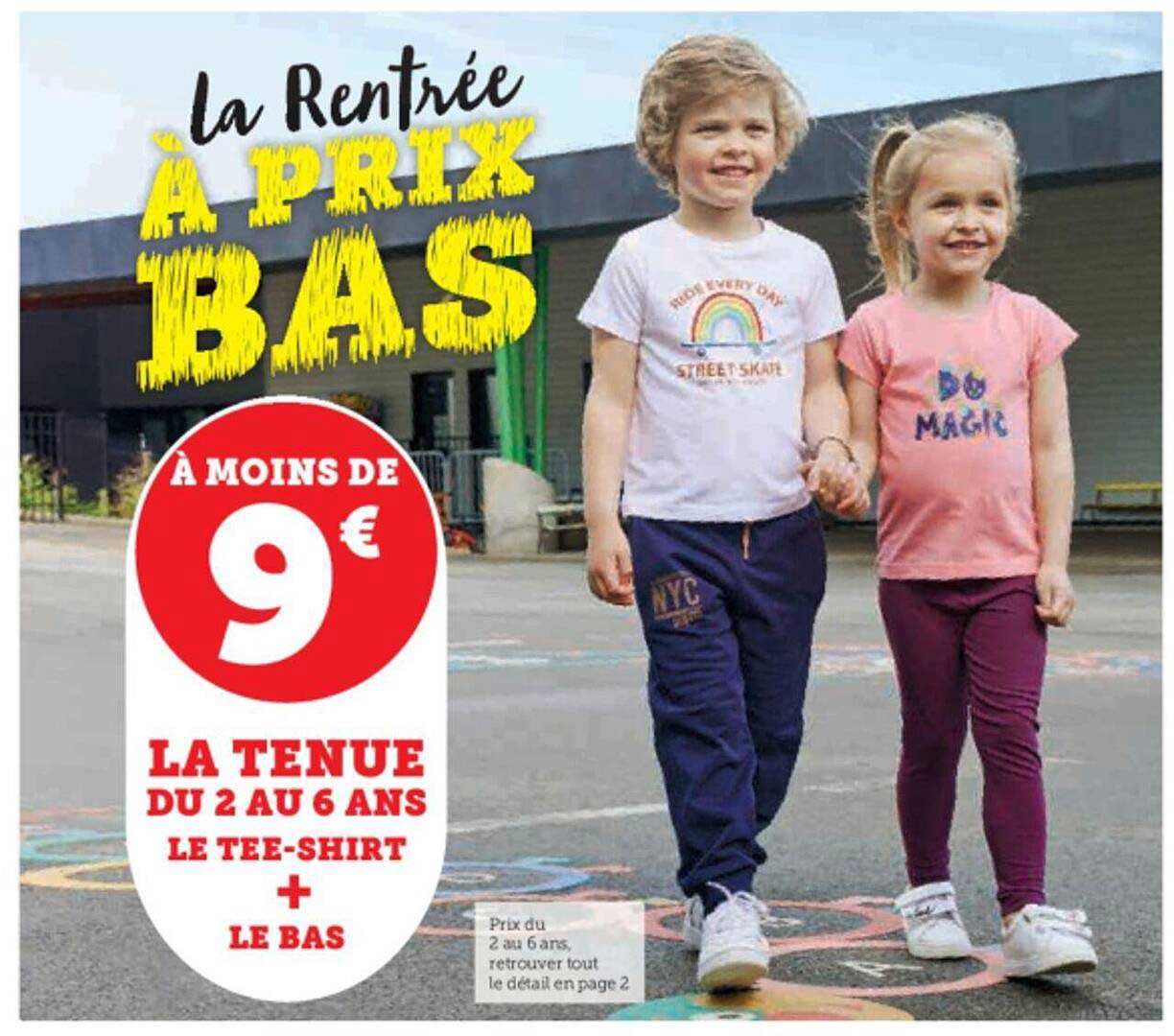 la rentrée : la tenue : le tee-shirt + le bas