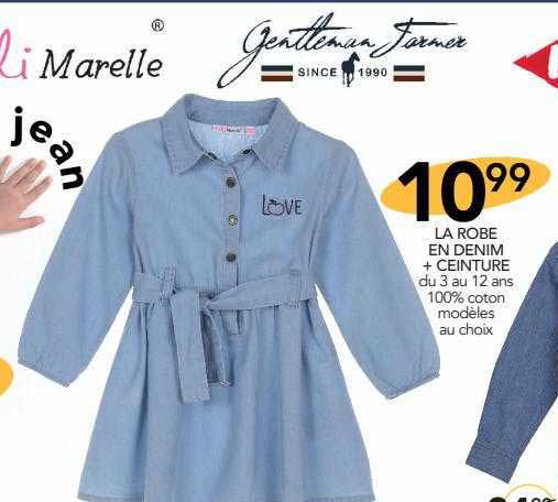 La Robe En Denim + Ceinture