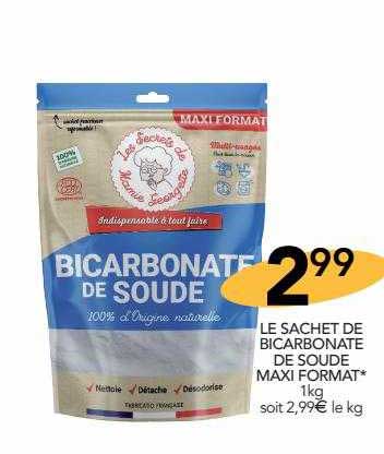 Le Sachet De Bicarbonate De Soude Maxi Format