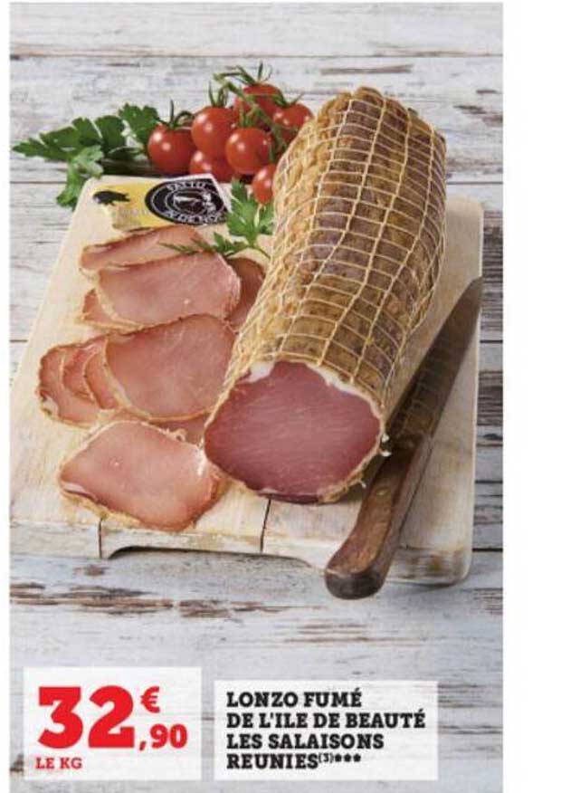 lonzo fumé de l'île de beauté les salaisons réunies