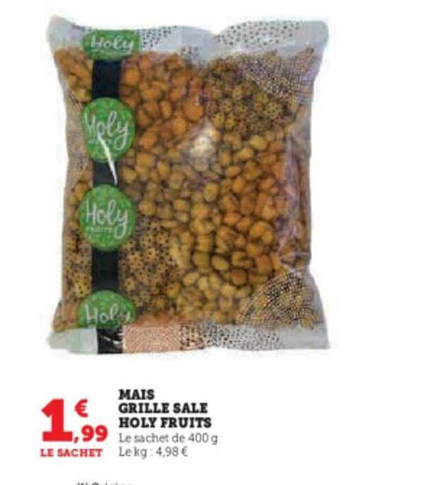 maïs grillé salé holy fruits