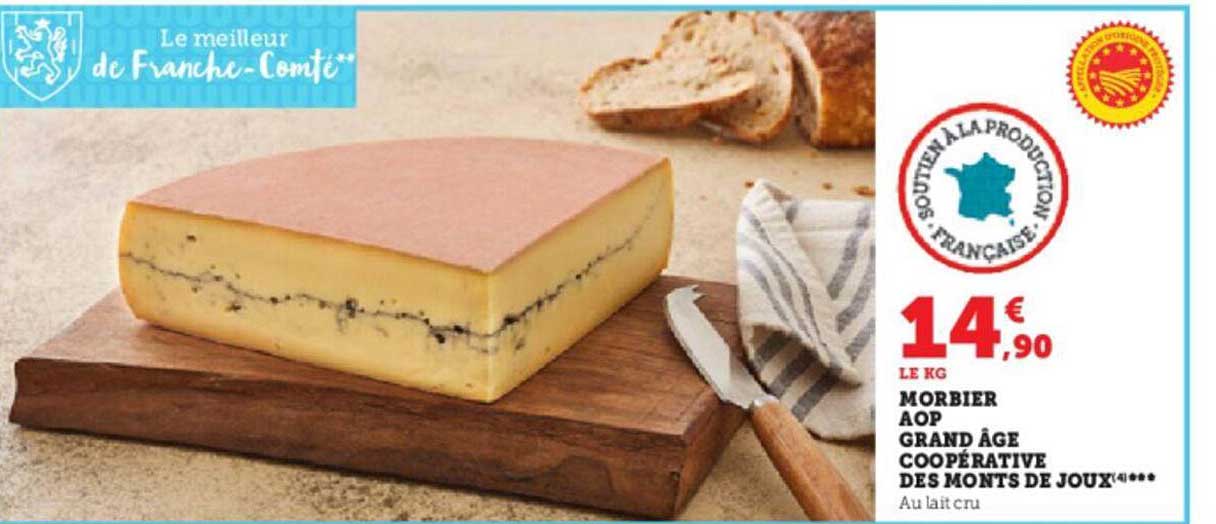 morbier aop grand âge coopérative des monts de joux