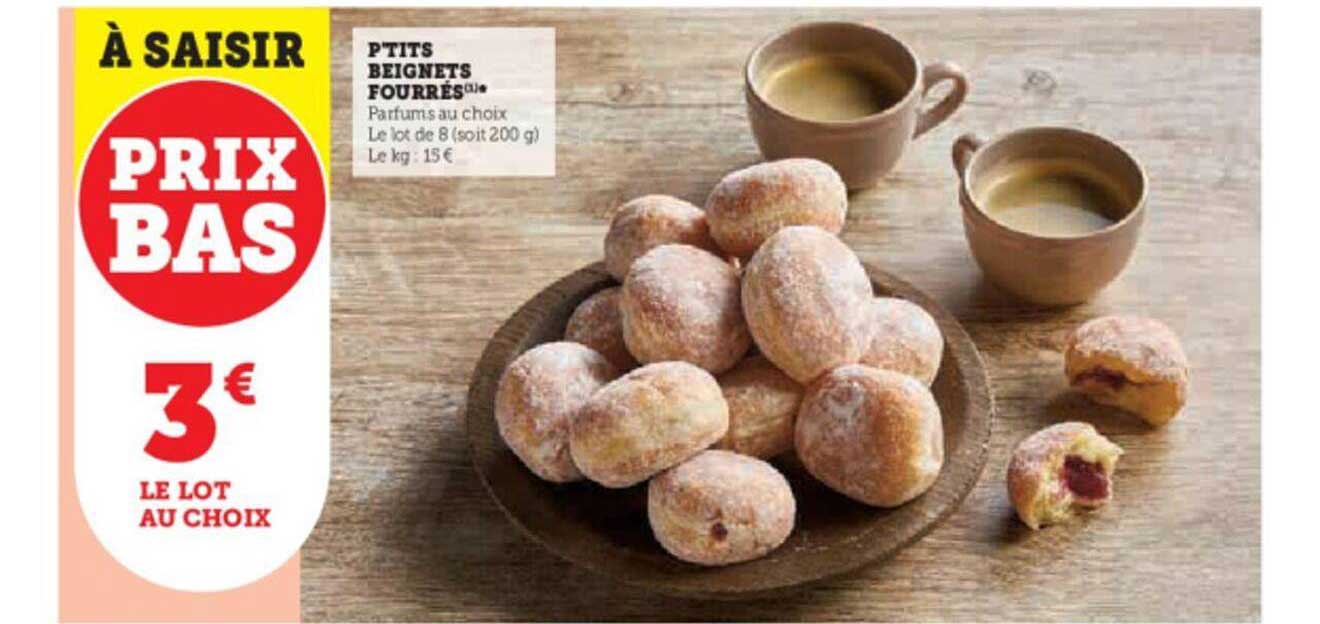 p'tits beignets fourrés