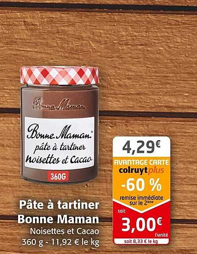 pâte à tartiner bonne maman