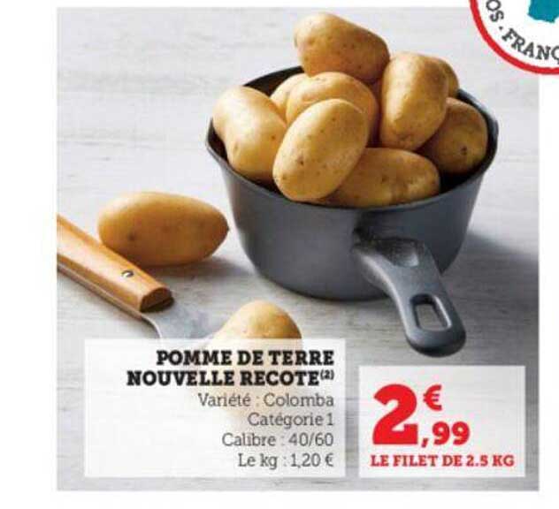 pomme de terre nouvelle récolte