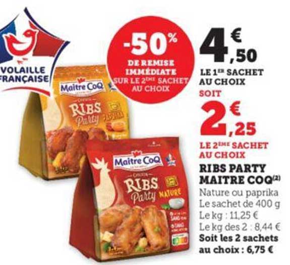 ribs party maître coq