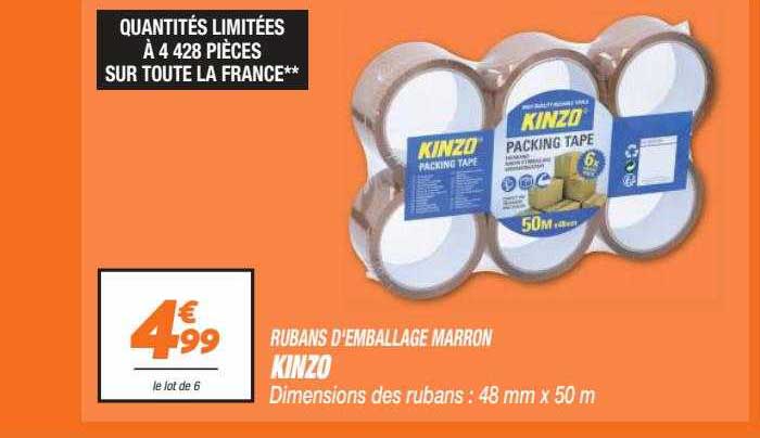 rubans d'emballage marron kinzo