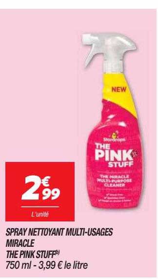 spray nettoyant multi-usages miracle the pink stuff