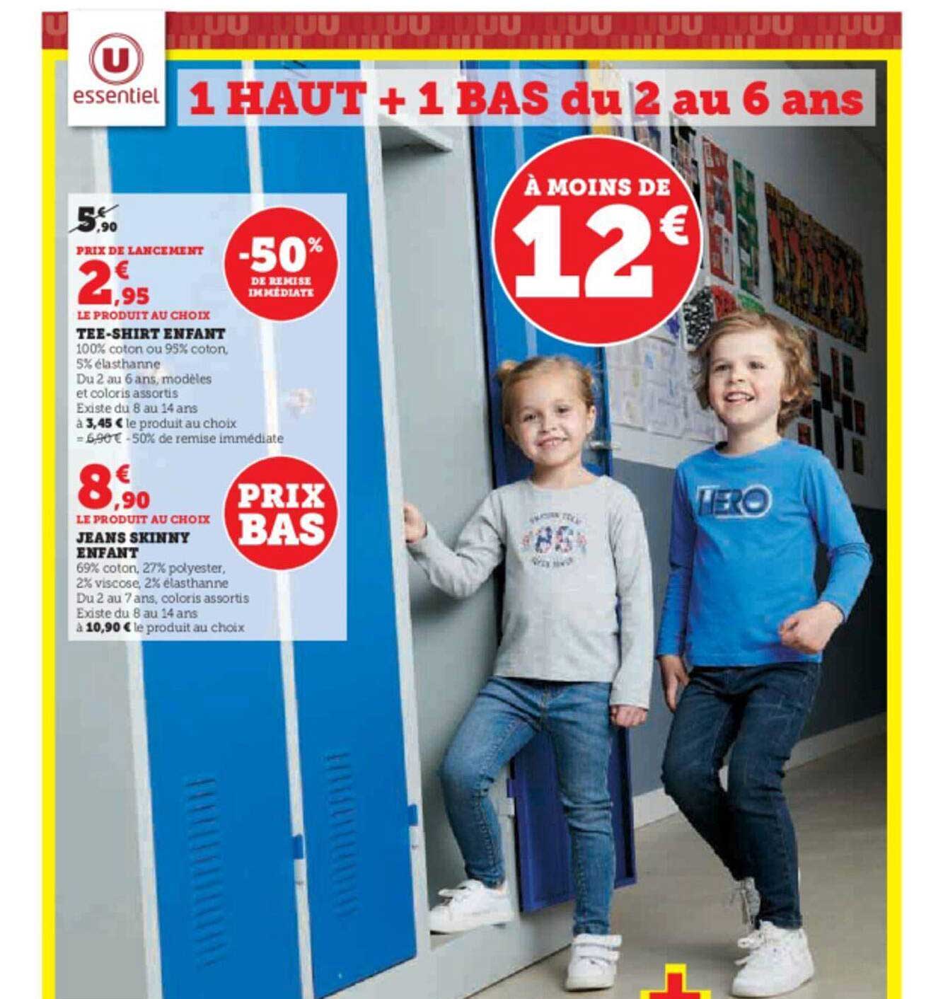 Tee-shirt Enfant, Jeans Skinny Enfant