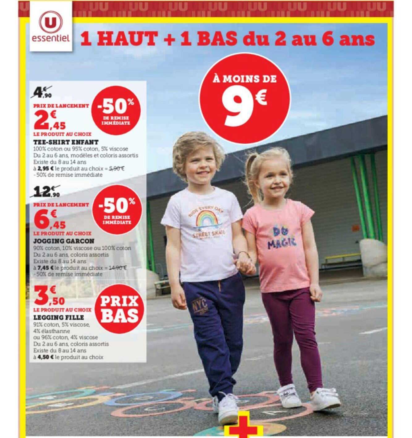 Tee-shirt Enfant, Jogging Garçon, Legging Fille