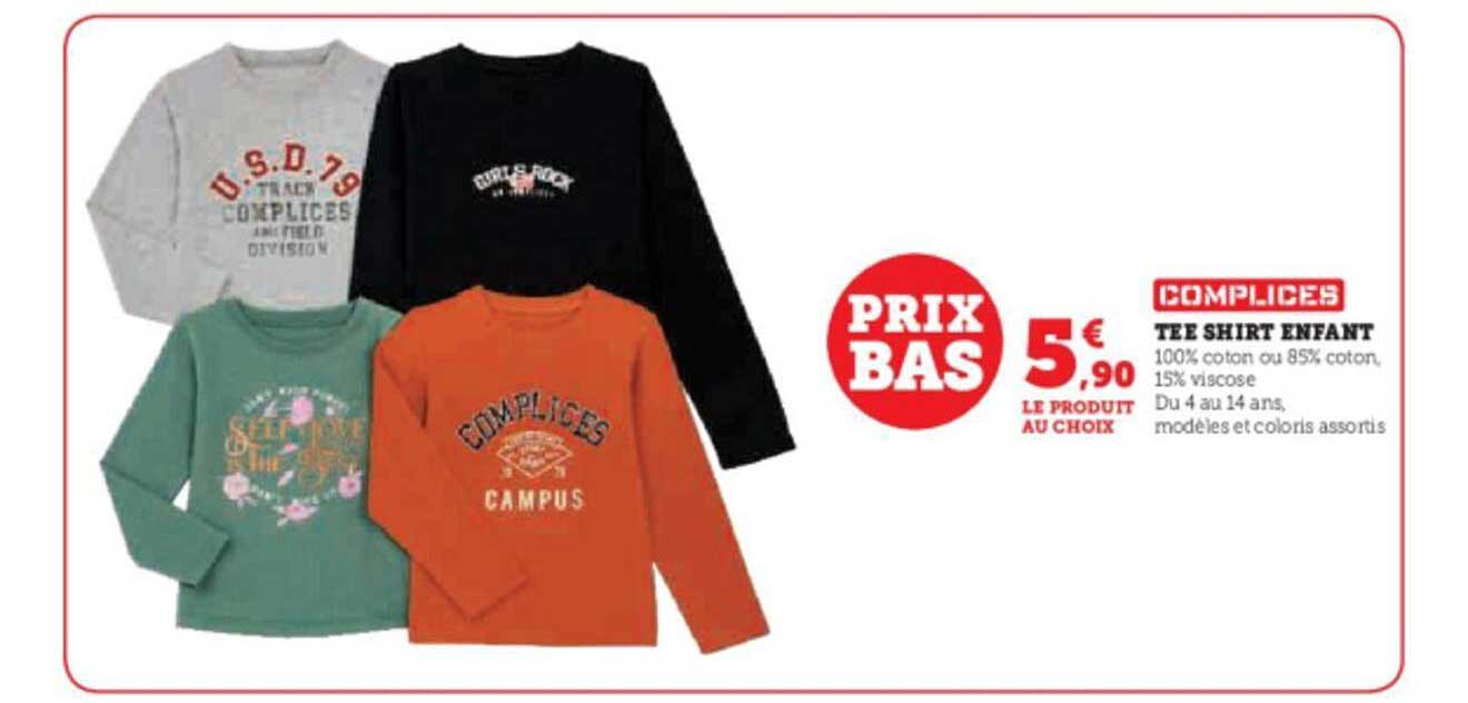 tee-shirt enfant complices