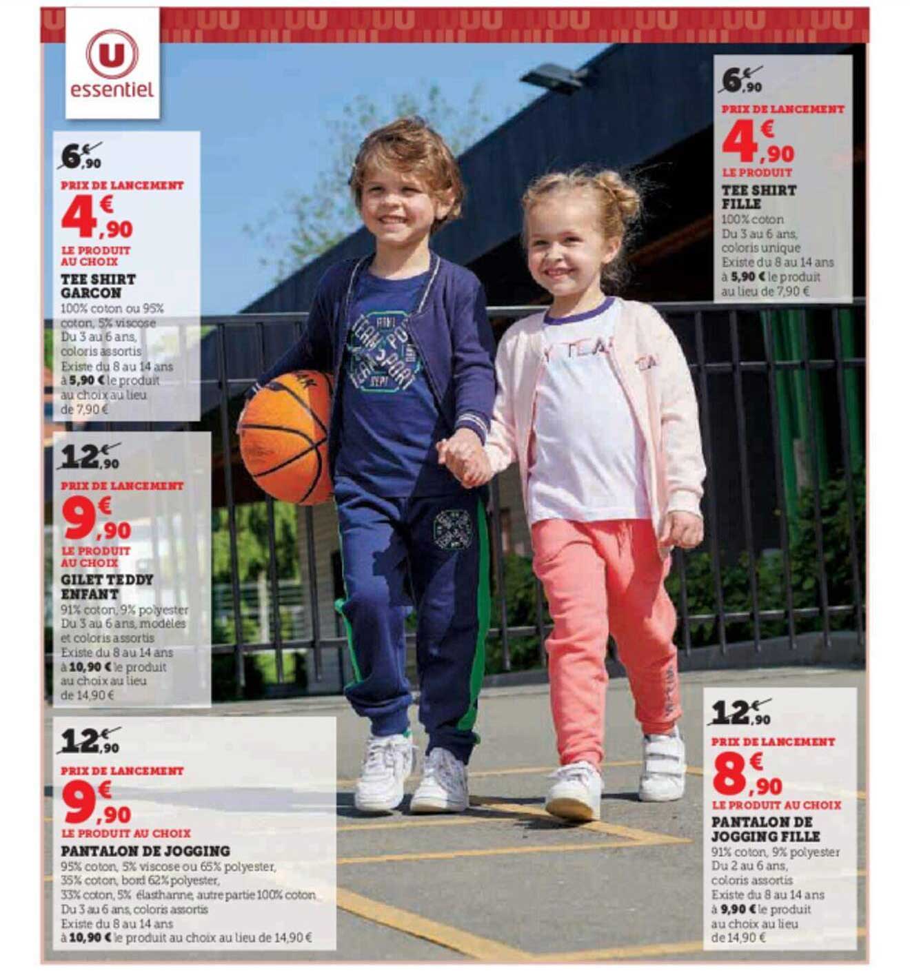 tee shirt garçon, gilet teddy enfant, pantalon de jogging, tee-shirt fille, pantalon de jogging fille