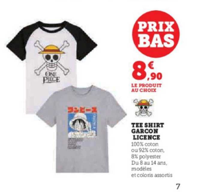 tee-shirt garçon licence