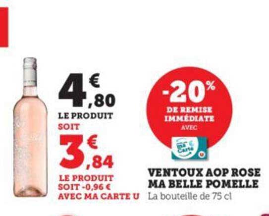 Ventoux Aop Rose Ma Belle Pomelle