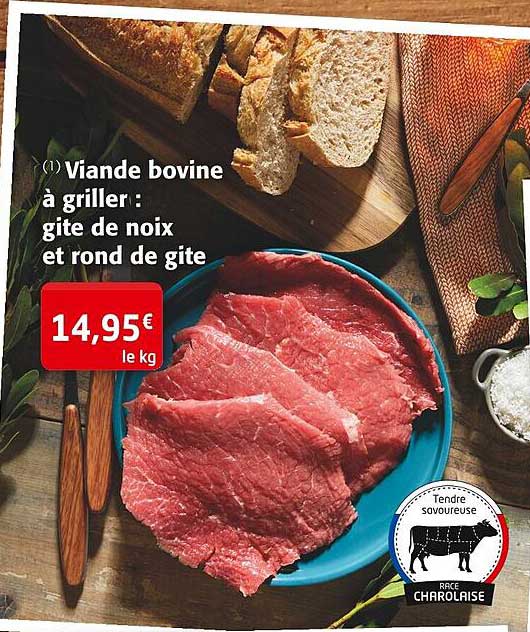 viande bovine à griller : gite de noix et rond de gite