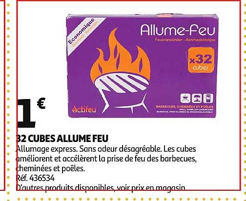 32 cubes allume feu