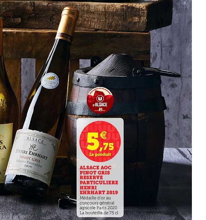 alsace aoc pinot gris reserve particulière henri ehrhart 2019