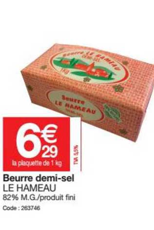 beurre demi sel le hameau