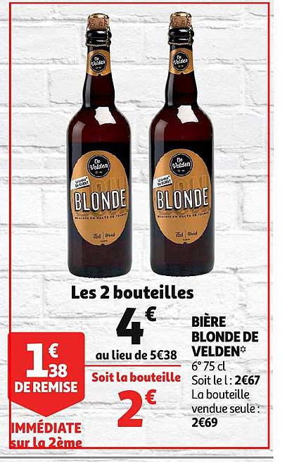 Bière Blonde De Velden