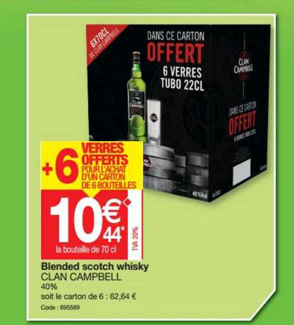 blended scotch whisky clan campbell