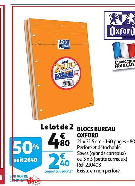 Blocs Bureau Oxford