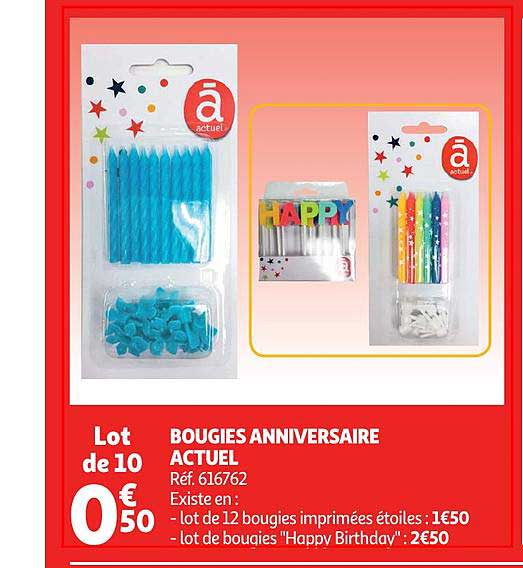 Bougies Anniversaire Actuel