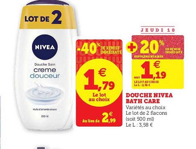 Douche Nivea Bath Care