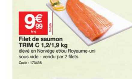 filet de saumon trim c 1.2 1.9 kg