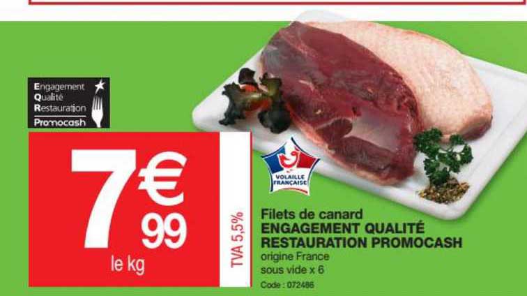 filets de canard engagement qualité restauration promocash