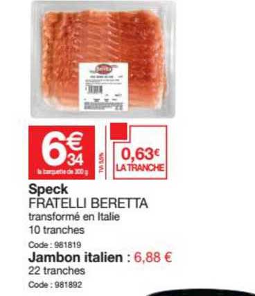 fratelli beretta speck