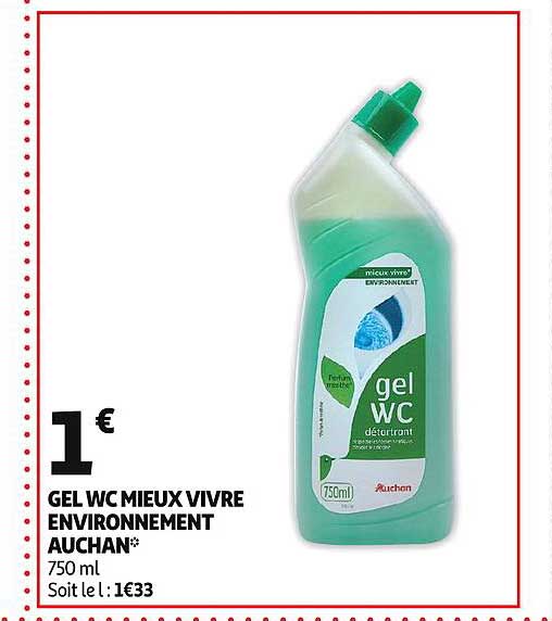gel wc mieux vivre environnement auchan