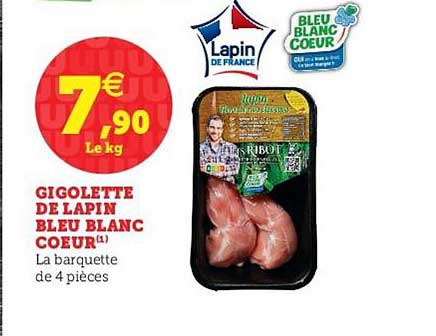 gigolette de lapin bleu blanc coeur