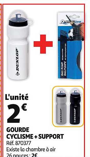 gourde cyclisme plus support