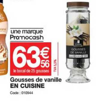 gousses de vanille en cuisine