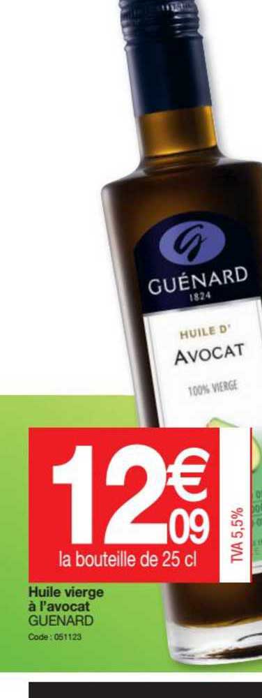 huile vierge à l'avocat guenard