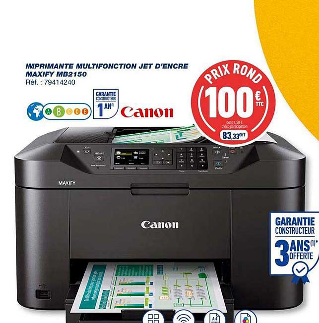 imprimante multifonction jet d'encre maxify mb2150