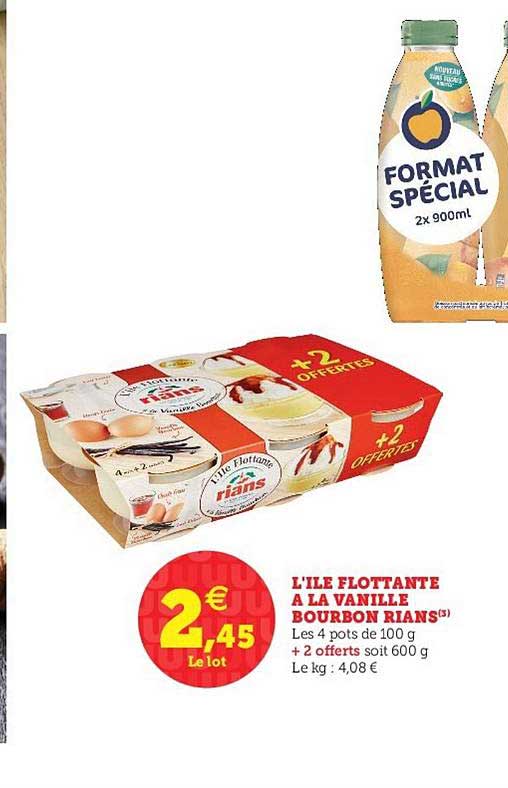 l'île flottante à la vanille bourbon rians