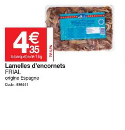 lamelles d'encornets frial