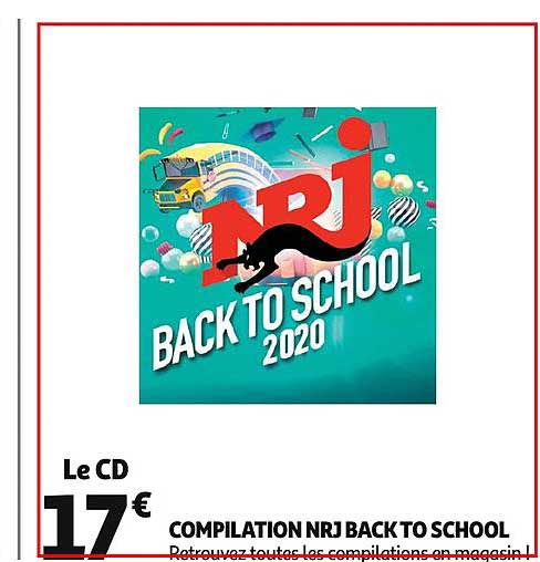 le cd compilation nrj back to school